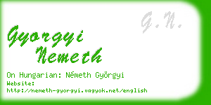 gyorgyi nemeth business card
